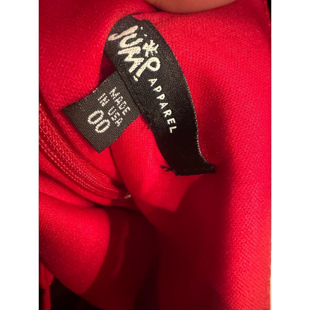 Jump Apparel One Shoulder Jersey Gown with Cutout Red Size 00 NWOT - Picture 11 of 11